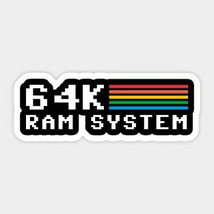 64k Ram System Sticker